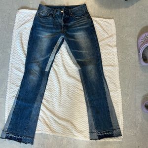 Flare Denim Pants, from mmnl worn, good quality thick fabric